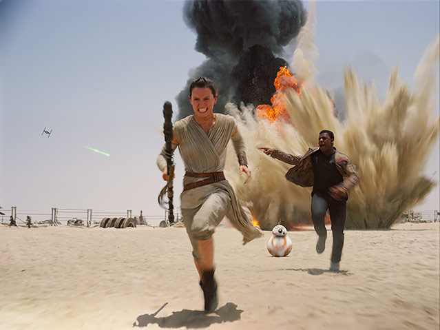 © Walt Disney Pictures Filmszene aus "Star Wars VII"
