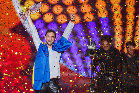 © ORF.at/Dominique Hammer Mans Zelmerlöw beim Song Contest 2015