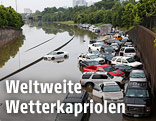 Überschwemmte Straße