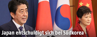 Shinzo Abe und Park Geun-hye