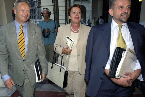 © APA/Robert Jäger Andreas Khol, Elisabeth Gehrer und Wilhelm Molterer