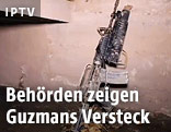 Gewehr in Joaquin Guzmans Versteck