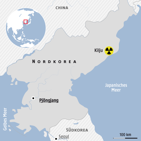 © APA/ORF.at Karte von Nordkorea