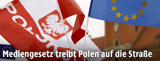 Demonstration in Warschau