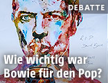 Gemaltes Porträt von David Bowie