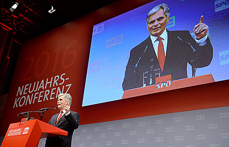 © APA/Roland Schlager Bundeskanzler Werner Faymann beim SPÖ-Neujahrstreffen