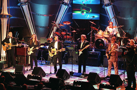 Die Band The Eagles auf der Bühne