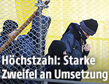 Fl&uuml;chtlinge bei Grenze