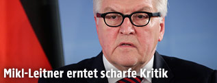 Deutscher Au&szlig;enminister Frank-Walter Steinmeier