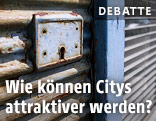 Abgesperrtes Geschäftslokal