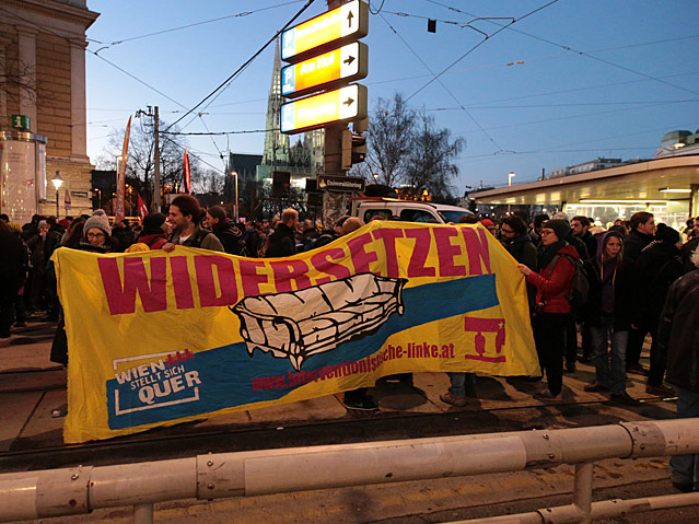 Demonstrationen gegen den rechten Akademikerball