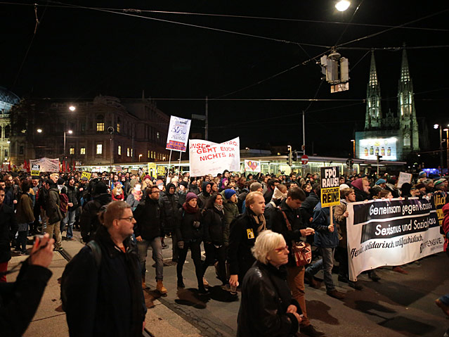 Demonstrationen gegen den rechten Akademikerball