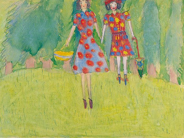 "Mädchen im Feld" von Nelly Toll, 1943