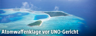 Bikini-Atoll aus der Luft
