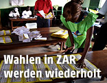 Wahllokal in Zentral Afrika