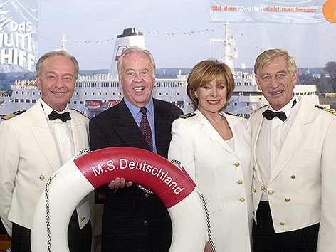 © AP/Fabian Bimmer Horst Naumann, Produzent Wolfgang Rademann, Heide Keller und Siegfried Rauch