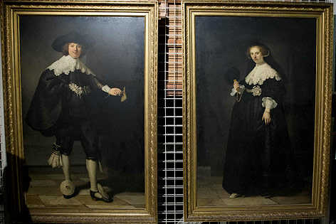 Rembrandts-Gemälde des Ehepaares Maerten Soolmans und Oopjen Coppit