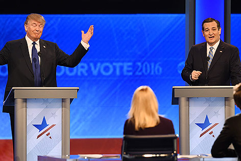 © APA/AFP/Jewel Samad Donald Trump und Ted Cruz