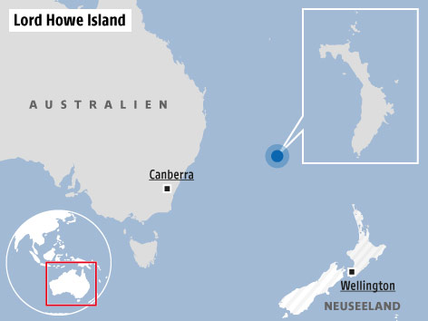 © Omniscale/OSM/ORF.at Karte von Lord Howe Island