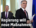 Bundeskanzler Faymann und Vizekanzler Mitterlehner