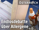 Allergentest auf einem Arm