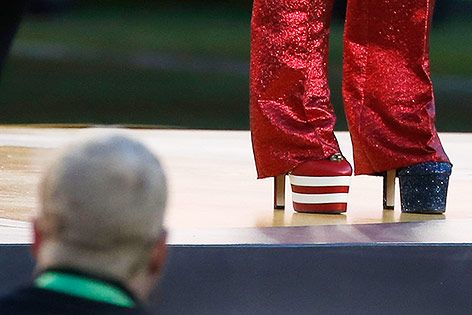Schuhe der US-Sängerin Lady Gaga