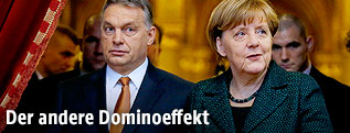 Der ungarische Ministerpräsident Viktor Orban und die deutsche Kanzlerin Angela Merkel
