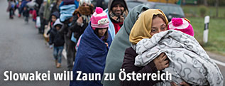 Flüchtlinge an der Grenze