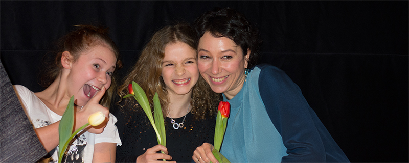 Die Schauspielerinnen von "Maikäfer flieg": Lana Mae Lopicic, Zita Gaier, Ursula Strauss
