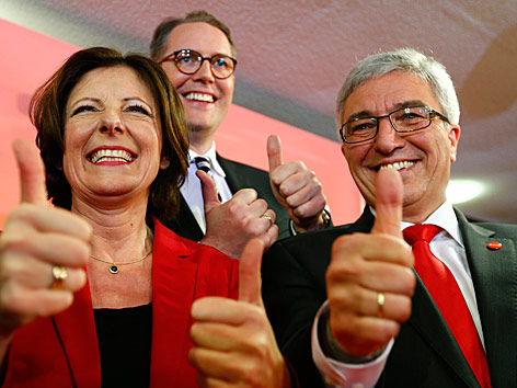 © Reuters/Ralph Orlowski Malu Dreyer und Alexander Schweitzer (SPD)