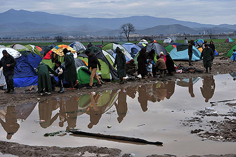 Flüchtlinge in Idomeni