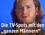Der junge Schauspieler Gregor Seberg im "Halbe-Halbe"-Spot
