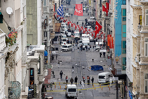 © APA/AP/Emrah Gurel Anschlagsort in Istanbul