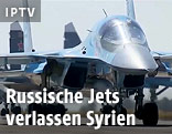 Russische Kampfflugzeuge beim Start