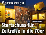 Eindrücke aus der Ausstellung "70er Jahre" auf der Schallaburg