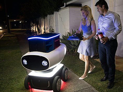 © APA/AFP Pizza-Roboter