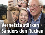 Bernie Sanders mit Unterstützern