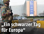 Soldat im Zentrum Brüssels