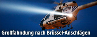 Polizeihubschrauber in Brüssel
