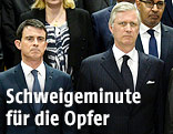 Premierminister Manuel Valls und König Philippe von Belgium