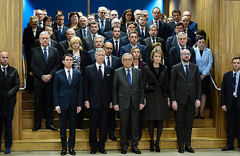 © APA/AFP/Thierry Charlier Schweigeminute im EU-Parlament
