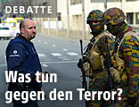 Sicherheitskräfte in Brüssel