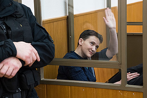 © AP/Ivan Sekretarev Sawtschenko im Gerichtssaal