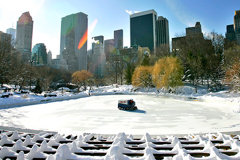 Trump-Eislaufplatz im New Yorker Central Park