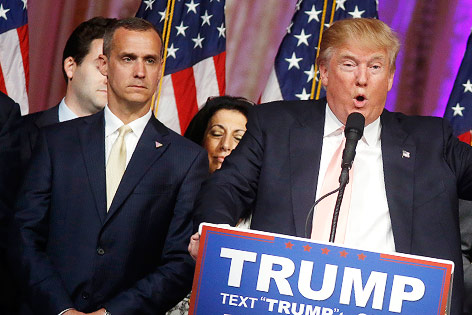 © APA/AP/Gerald Herbert Donald Trump und Corey Lewandowski