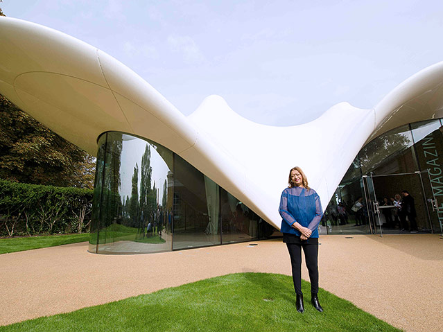 © APA/AFP/Leon Neal Zaha Hadid vor dem Serpentine Sackler Gallery in London