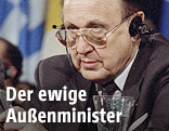 Deutscher Aussenminister Hans-Dietrich Genscher 1992
