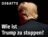 Hinterkopf von Donald Trump