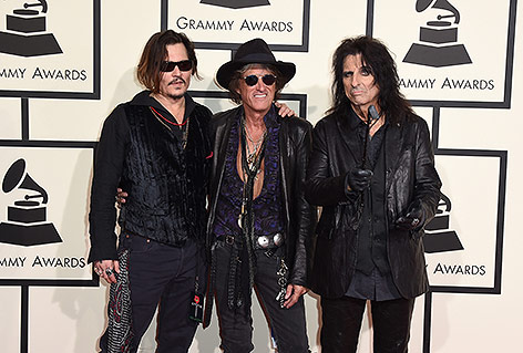 © AP/Invision/Jordan Strauss Die Band "Hollywood Vampires"