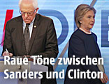 Die demokratischen Kandidaten Bernie Sanders und Hillary Clinton